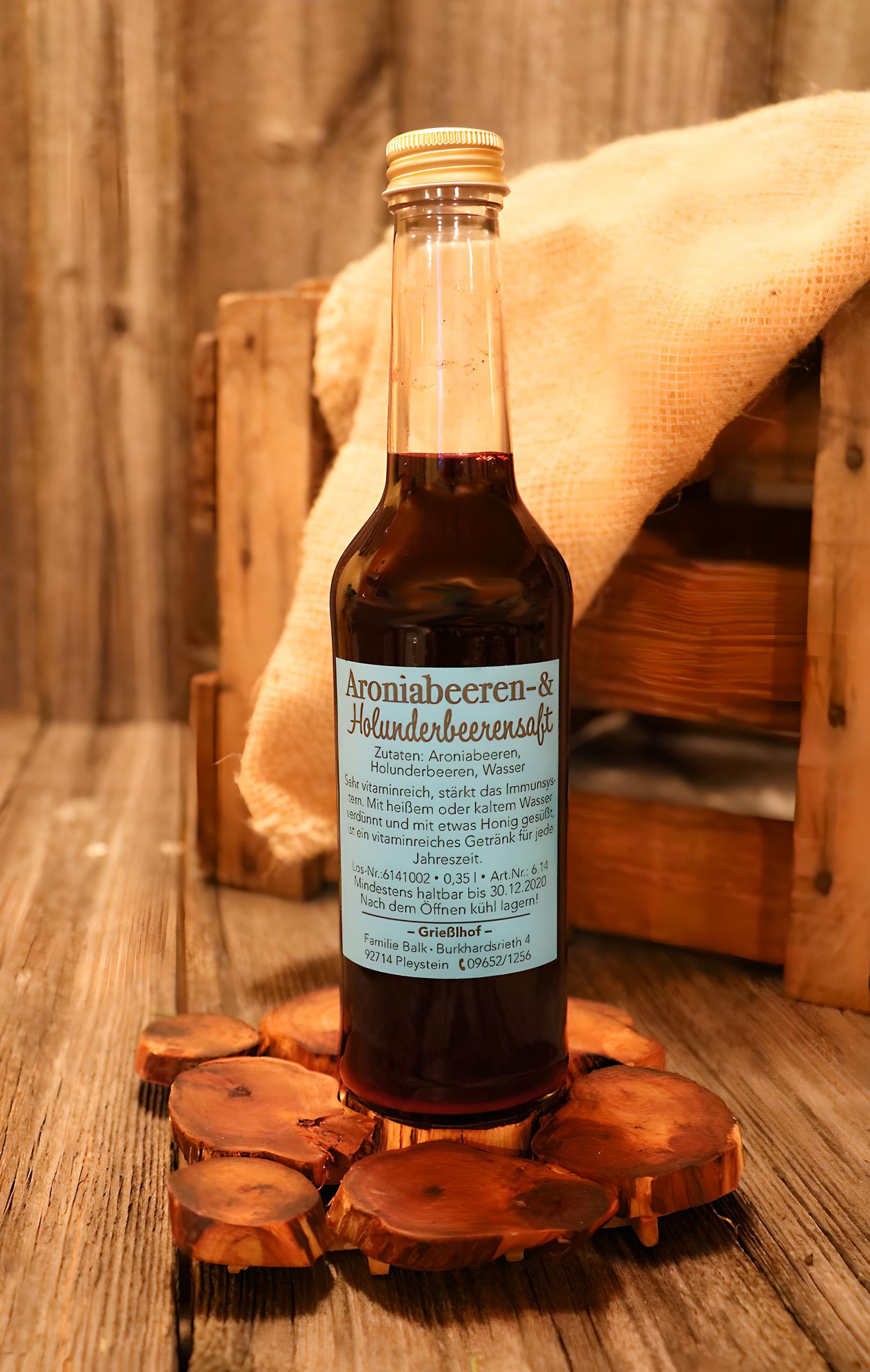 Aroniabeeren- & Holunderbeerensaft vom Grießlhof – handgemacht & naturrein