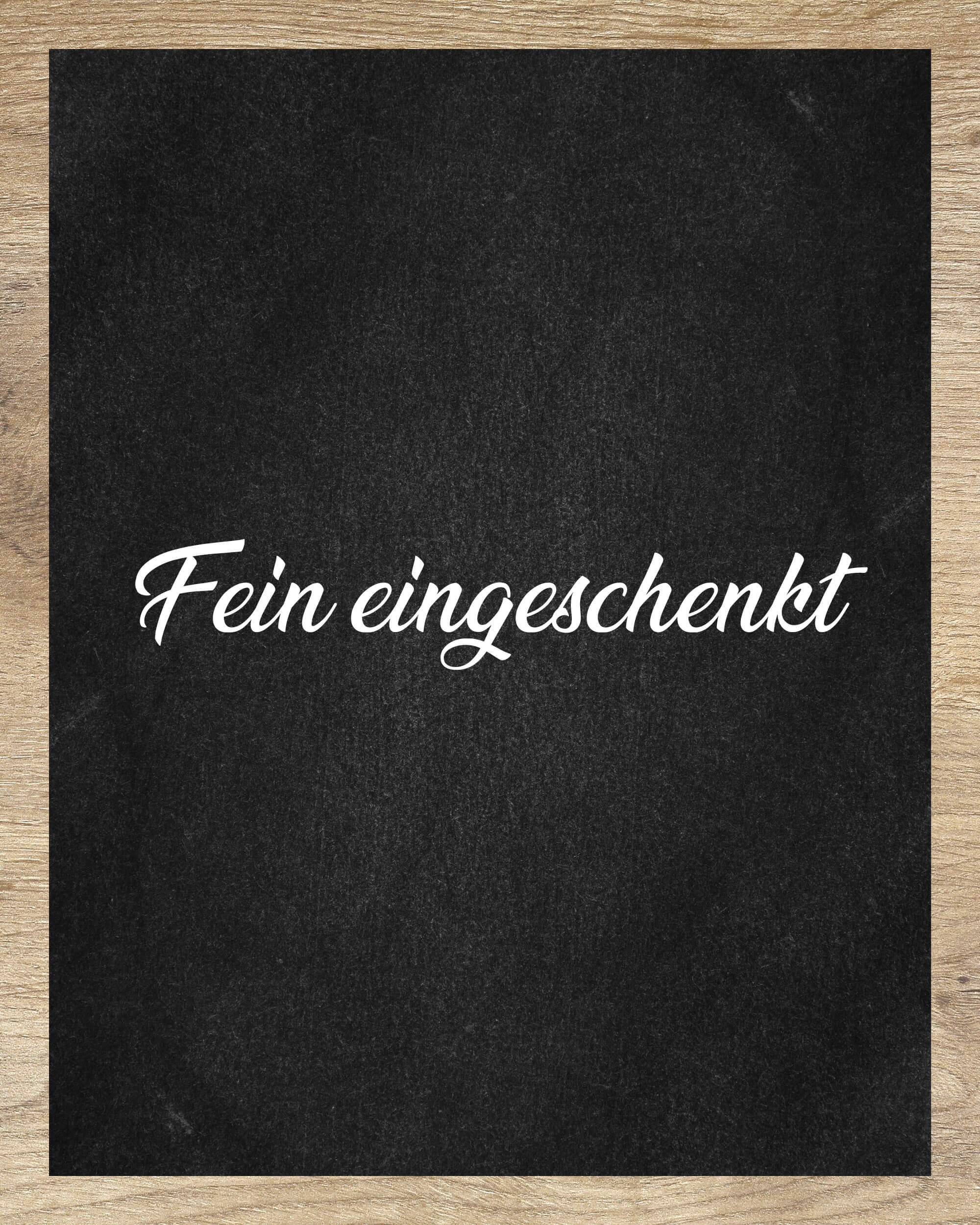 Fein eingeschenkt