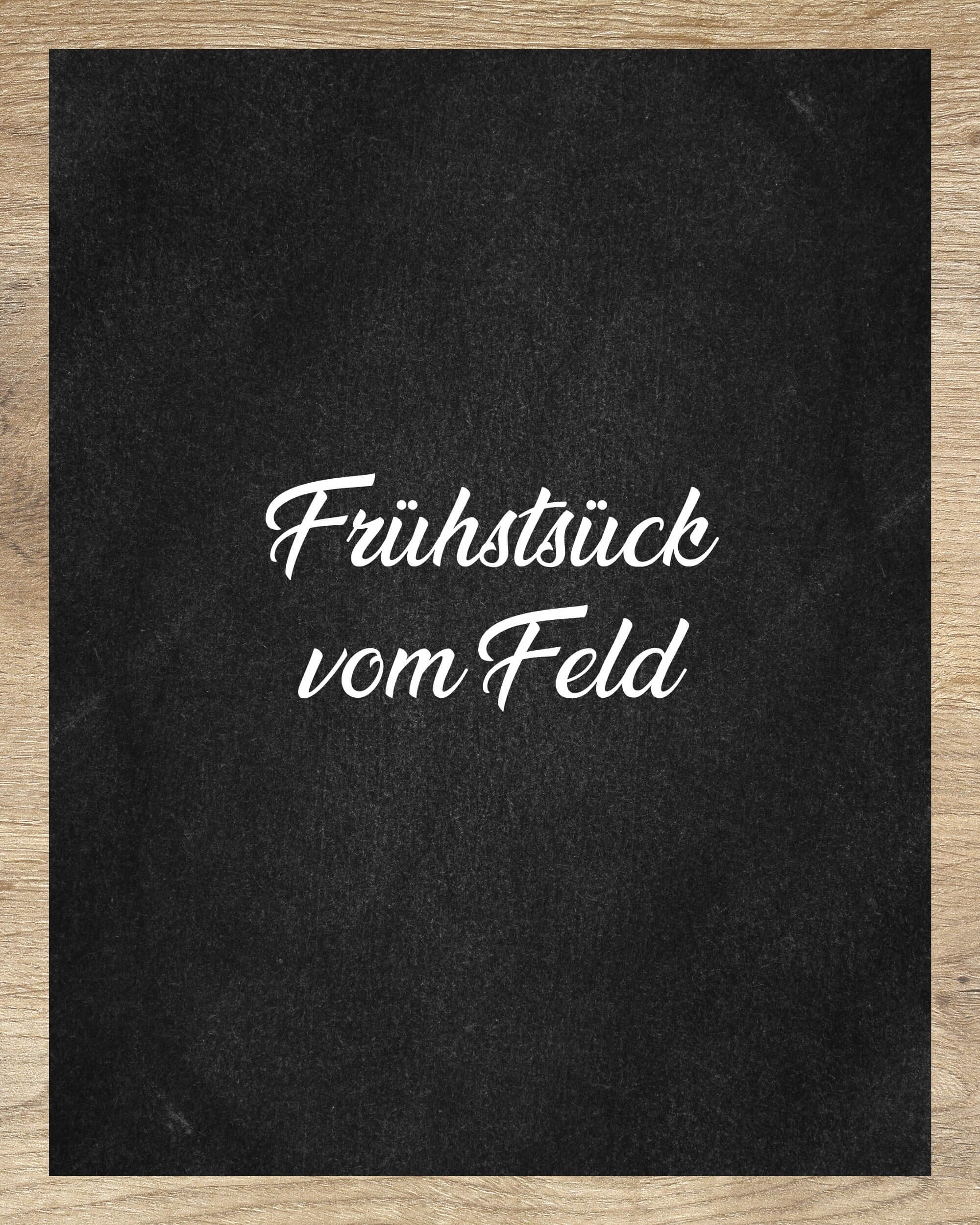 Frühstsück vom Feld