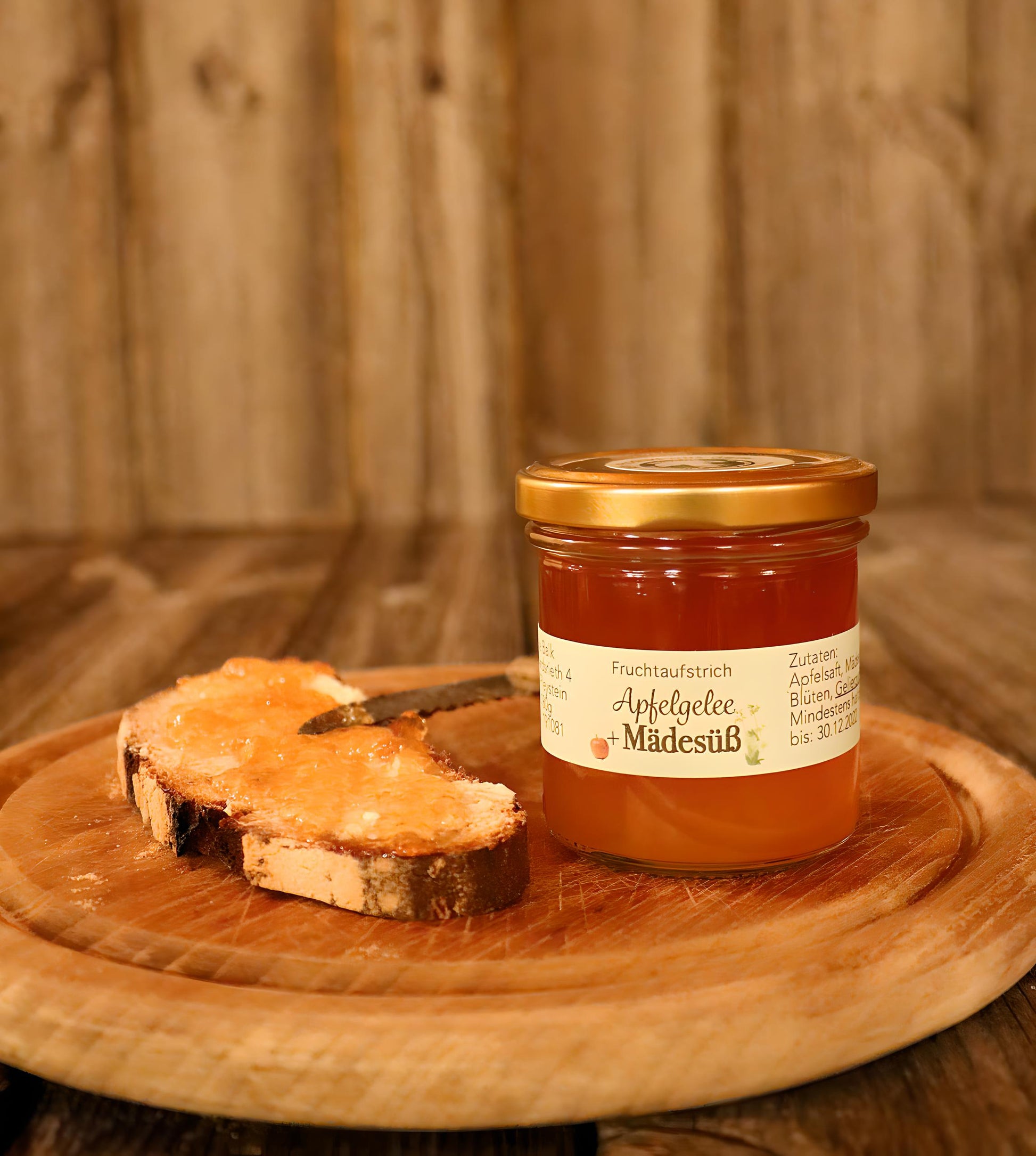 Apfel-Mädesüß-Gelee vom Grießlhof – handgemacht mit Blüten & Apfelsaft