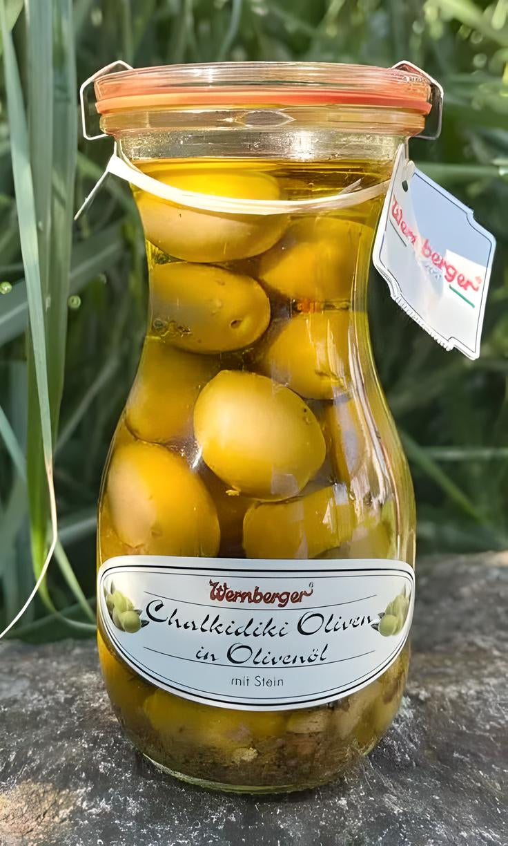 Chalkidiki-Oliven mit Knoblauch – Herzhaft & mediterran