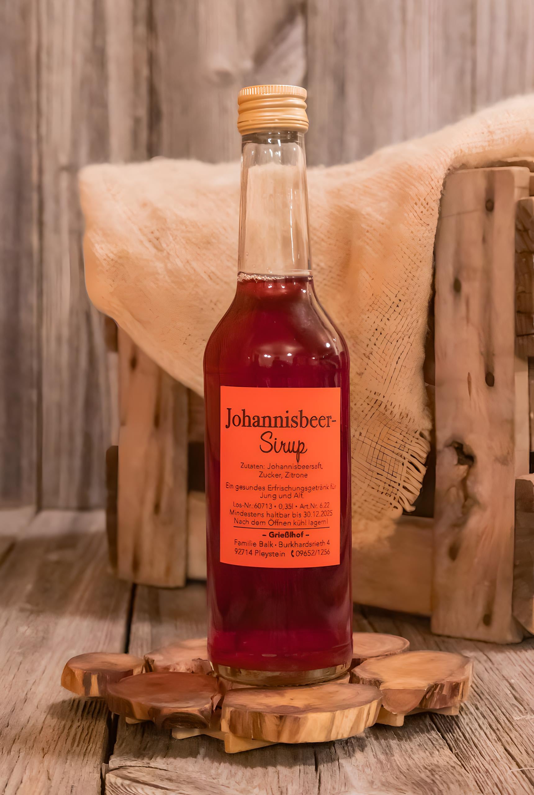 Johannisbeer-Sirup vom Grießlhof – handgemacht & fruchtig