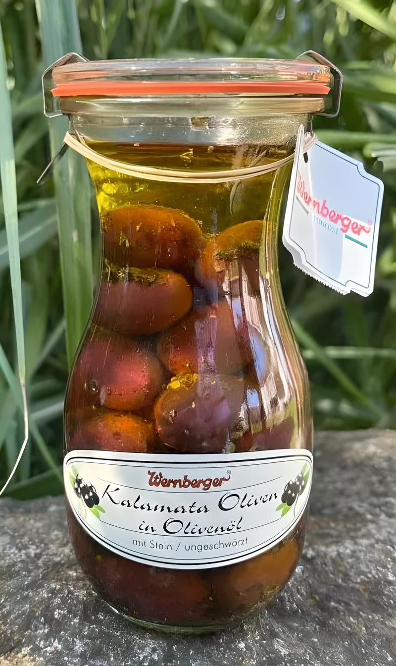 Kalamata-Oliven mit Knoblauch – Kräftig, aromatisch & naturbelassen