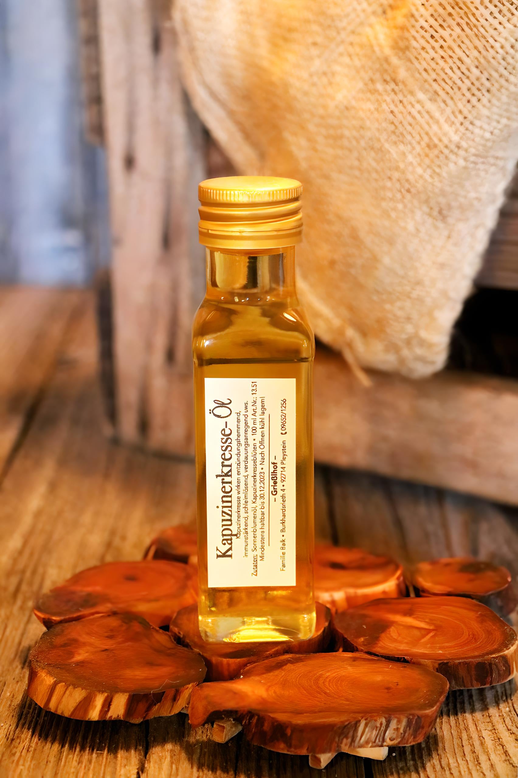 Kapuzinerkresse-Öl vom Grießlhof – naturbelassen & handgemacht