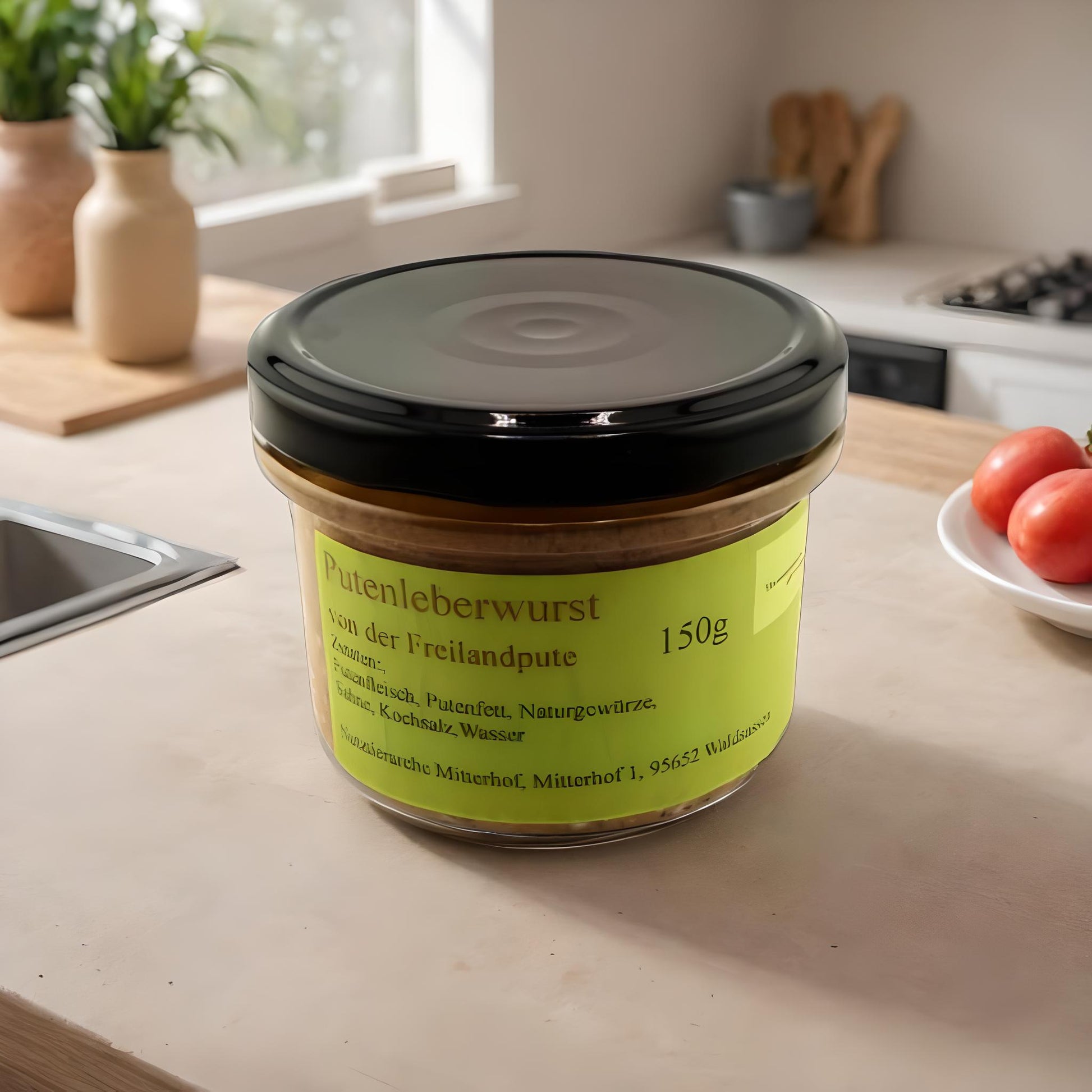 Putenleberwurst von der Freilandpute im Glas – Straußenfarm Mitterhof – handgemacht & fein-würzig