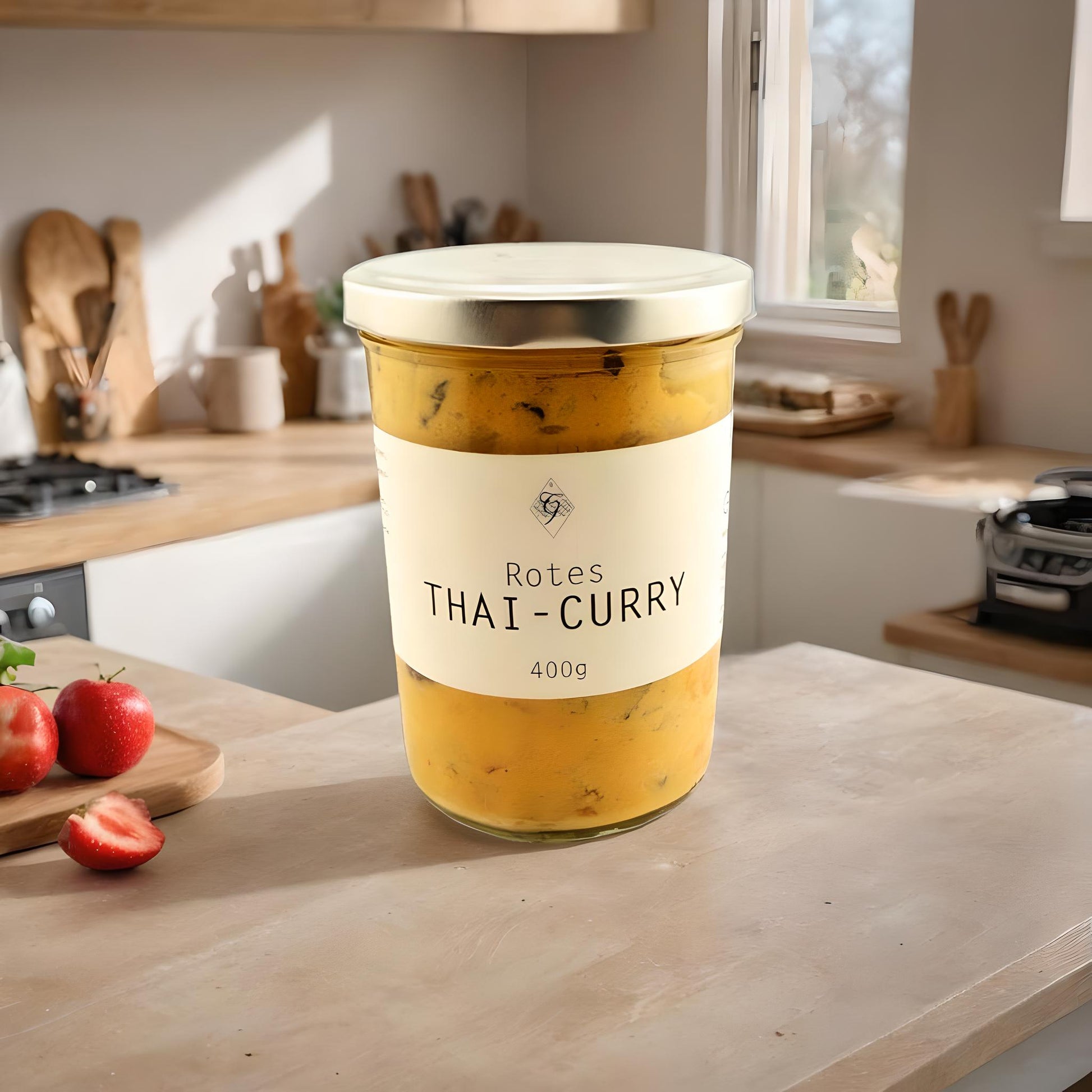 Rotes Thai Curry im Glas – Metzgerei Guber – mit Hähnchen & Kokosmilch – exotisch & frisch gekocht